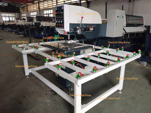 เครื่องเจาะและกัดรูกระจกแนวนอน Eworld Structural Improvements พร้อมระบบ PLC และมอเตอร์ปั๊ม - Product Image 6