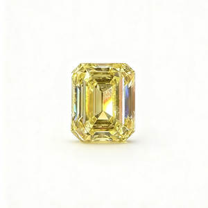 Diamants en vrac <span class=keywords><strong>Huacan</strong></span>, taille émeraude, HPHT CVD, taille Melee, VS1 VVS1, jaune vif fantaisie, cultivés en laboratoire, certifiés IGI, excellente taille - Product Image 1