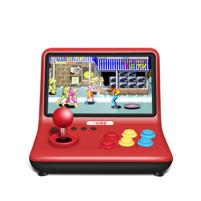 Little Overlord Q90 Game Console, Mini Joystick Arcade, 9 Inches,large Screen, Capable of up to 4 Players Playing Online