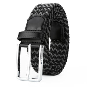 <span class=keywords><strong>Ceinture</strong></span> tressée pour <span class=keywords><strong>homme</strong></span> GUGETI en gros, boucle en alliage, 3,5 cm, tissu durable, <span class=keywords><strong>élastique</strong></span>, sport de plein air, décontractée, tricotée - Product Image 2