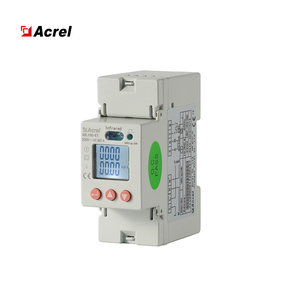 Compteur d'énergie monophasé Acrel ADL100-<span class=keywords><strong>ET</strong></span> à montage sur rail DIN, moniteur de courant, de tension <span class=keywords><strong>et</strong></span> de puissance électrique, avec entrée 10(60)A 240V - Product Image 1