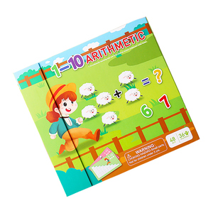 Livre de puzzle de maths en feutre éducatif, jeux d'autocollants pour jeux d'apprentissage précoce, jouets pour enfants, bébés et enfants d'âge préscolaire, nouveauté - Product Image 6