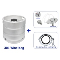 Fût de vin en acier inoxydable 30L/58.6L 1/2 BBL 304 Réservoir de brassage de bière artisanale Barils de brasserie Fermenteur de vin Kegmenter