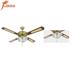 Meilleur prix 52 pouces led <span class=keywords><strong>ventilateur</strong></span> de plafond décoratif <span class=keywords><strong>ventilateur</strong></span> de plafond de luxe avec 4 pales et 3 lampes <span class=keywords><strong>lustre</strong></span> à l'ancienne moteur en cuivre - Product Image 2