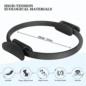 Kit de fitness personnalisé avec logo : ballon de yoga, anneau de Pilates, poids de cheville en silicone, bande de résistance pour étirements, kit de Pilates - Product Image 5
