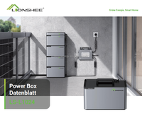 Centrale électrique LiFePo4 portative de paquet de batterie solaire au lithium empilable de 2kwh avec le hub solaire intelligent de 1600W
