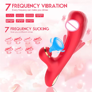 3 in 1 seks oyuncak dokunarak g-spot titreşimli ve emme Clit stimülatörü çırparak masaj vibratörü kadınlar için cinsel ürünler - Product Image 3