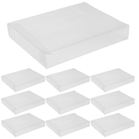 Boîtes cadeaux rectangulaires pliables en PVC recyclable avec logo personnalisable pour figurines et bonbons (épaisseur 1-3 mm)