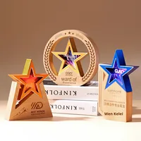 Trophée en bois avec impression couleur HDY pour événements de grande envergure, concours, défilés de mode, courses automobiles, Pekin Ball, personnalisation de plaques de récompense
