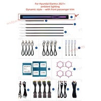 Kit d'éclairage ambiant dynamique pour Hyundai Elantra 2021-2023, bande lumineuse LED pour l'intérieur de la voiture, éclairage d'ambiance