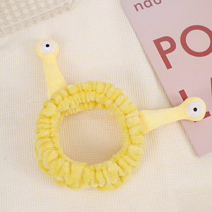Custom Cartoon <strong>Snail</strong> Hair Band Fleece Women Washing Face Elastic Hairband Facial <strong>Makeup</strong> Spa <strong>Headband</strong> - Product Image 3