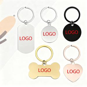 Llaveros de Acero Inoxidable Personalizados de Alta Calidad, Anillos de Llavero con Grabado para Parejas, Ideales para el Día de San Valentín y Bodas - Product Image 1