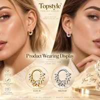 Anneau de nez/Septum articulé en titane G23 ASTM F136 personnalisé OEM avec zircon cubique marquise pour piercing de cartilage hélix - Bijoux de corps