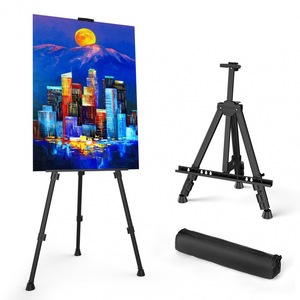 Art sketching <b>easel</b> student folding metal triangle display <b>stand</b> portable art student studio painting supplies - Product Image 2