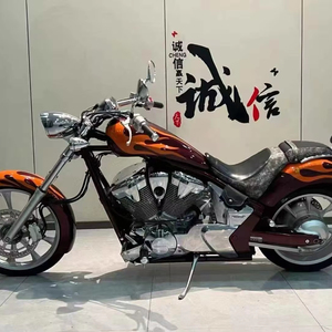Modèle de moto <span class=keywords><strong>vintage</strong></span> en métal moulé sous pression Maisto à l'échelle 1:18, Softail Deuce, jouet de collection - Product Image 1