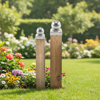 Capuchons de poteaux de clôture en bois pour jardin, en métal, carrés, décoratifs, en fonte