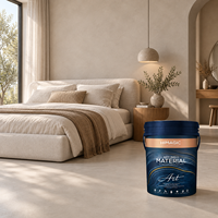 Microciment, revêtement mural et de sol sans joint, peinture décorative en béton pour intérieur, imperméable, finition lisse, salon, chambre, salle de bain