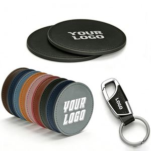 Posavasos de PU con Logotipo Empresarial Personalizado al por Mayor para Restaurante, Hotel, Regalo Promocional, Bebidas - Product Image 1