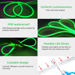 Wholesale Custom IP67 Waterproof 6*12mm Silicone Neon Flex <b>LED</b> <b>Strip</b> <b>12V</b> Landscape Decor Light - Product Image 3