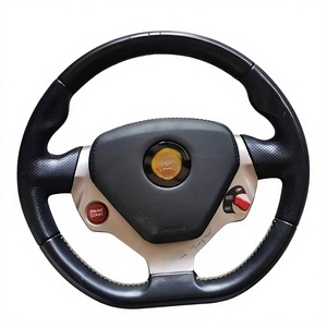 Modification du volant pour Ferrari 488 Spider, mise à niveau de la console centrale, couvre-tableau de bord, garnitures intérieures en fibre de carbone - Product Image 3
