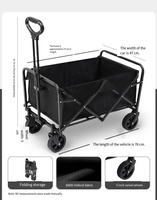 Chariot de transport pliable industriel chromé à quatre roues avec grande capacité