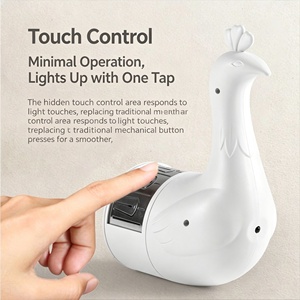 USB Charging Peacock Shape Projector Night <b>Light</b> Colorful Feather Projection Lamp - Product Image 3