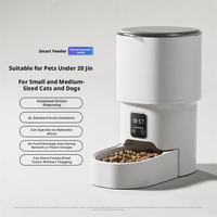Distributeur automatique de nourriture pour animaux de compagnie, anti-fuite, en plastique, intelligent, pour chats, contrôlé par smartphone, WiFi et alimentation programmée