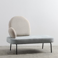 Sessel Salon Salon Mobilier nordique Design Mode Love Seat Appartement de loisirs moderne Petit canapé simple rose