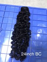 Mèches de cheveux humains FH, texture 4C Afro Kinky Curly, brésiliennes vierges, 10-30 pouces, Super Double Drawn, couleur naturelle