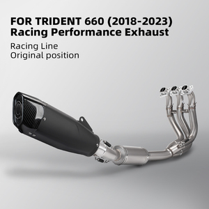 Pour Trident <span class=keywords><strong>Tiger</strong></span> <span class=keywords><strong>660</strong></span> <span class=keywords><strong>Tiger</strong></span> <span class=keywords><strong>660</strong></span> <span class=keywords><strong>TIGER</strong></span> <span class=keywords><strong>SPORT</strong></span> <span class=keywords><strong>660</strong></span> 2021 2022 2023 silencieux d'échappement de moto système complet - Product Image 2