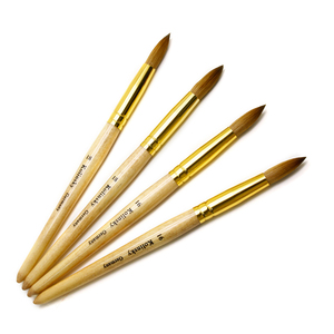 Pinceau à ongles en acrylique avec manche en bois, design classique, tailles personnalisées pour extension de poudre acrylique et nail art - Product Image 3