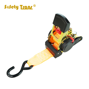 보트 자동 50mm 1.5T 1.8m 자동 조임 스트랩 화물 래칫 타이 다운(원 후크 볼트 포함) - Product Image 5