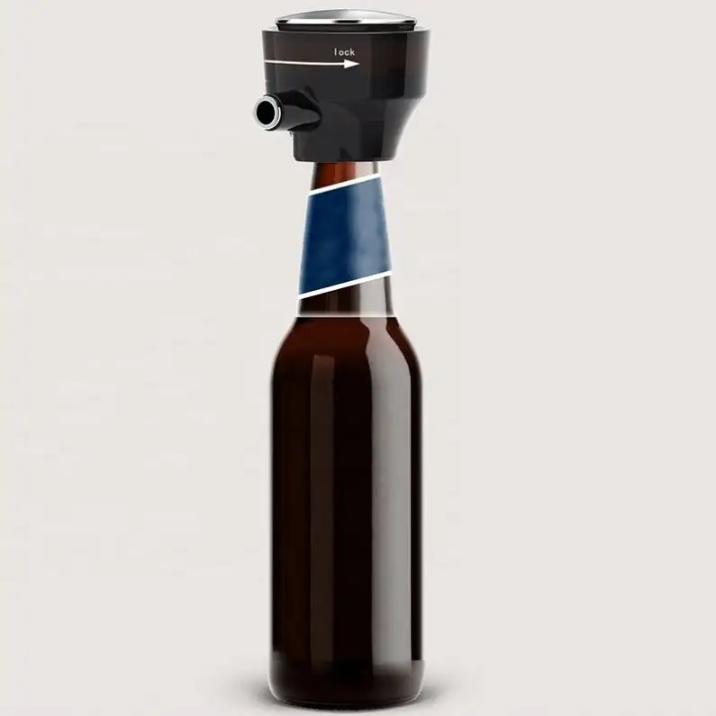 Aerador de vinho portátil tipo transônico, espuma de cerveja com um toque, micro-espuma, creme de espuma para cerveja