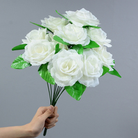 Günstiger Preis Künstlicher Rosen strauß Seide Hochzeit Dekorativer Blumenstrauß Gefälschte Rose für Home Party Dekoration