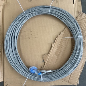 Fune in Acciaio Zincato Morbido con Occhielli, Terminali a Pressione per Sollevamento Sicuro per Uso Minerario e <span class=keywords><strong>Marino</strong></span> - Product Image 1