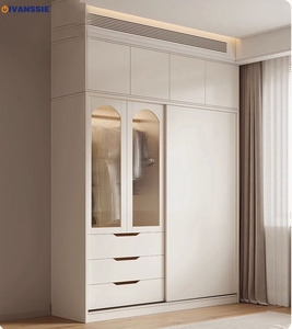 <span class=keywords><strong>Armadio</strong></span> Moderno <span class=keywords><strong>con</strong></span> Ante Scorrevoli in Legno per Camera <span class=keywords><strong>da</strong></span> <span class=keywords><strong>Letto</strong></span> <span class=keywords><strong>con</strong></span> Spazio di Archiviazione e Armadietto - Product Image 5