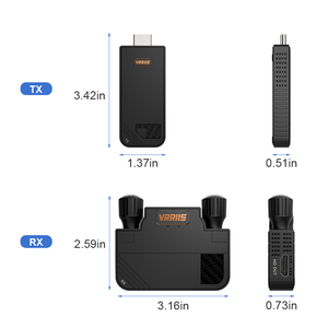 ชุดขยายสัญญาณไร้สาย ตัวส่งและตัวรับสัญญาณแบบไร้สาย HD MI-compatible ความละเอียด 1080P สำหรับโทรศัพท์ กล้อง ถ่ายทอดสัญญาณ STB ไปยังโปรเจคเตอร์ ทีวี - Product Image 6