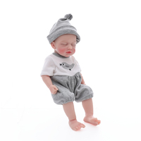 Poupée Bébé Reborn en Silicone Solide Yeezwood 30cm Corps Entier, Maquillage 3D, Fille et Garçon, Douce au Toucher, Poupée d'Art en Silicone