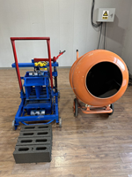 Machine à Briques Mobile Diesel 2-45 à Moules Interchangeables, Écologique et Très Demandée