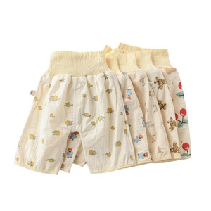 Pantalon d'entraînement pour bébé en pur coton avec jupe de couche étanche imperméable à l'eau coussin de couche de nuit lavable imprimé renforcé de classe - Product Image 5