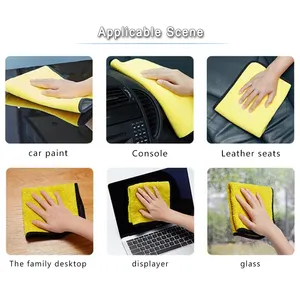 500gsm fibra 80% poliestere 20% fibra di poliammide all'ingrosso <span class=keywords><strong>30x30</strong></span> microfibra panno per la pulizia seggiolino auto dettaglio <span class=keywords><strong>asciugamano</strong></span> - Product Image 2