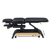 Table de massage électrique en bois avec élévateur, lit d'examen médical, table de thérapie physique, canapé de traitement, lit de spa à hauteur réglable