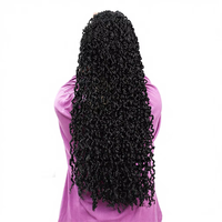 Faux locs synthétiques en gros, tresses au crochet Spring, cheveux en fibre à double trame fabriqués à la machine, dreadlocks africaines pour femmes
