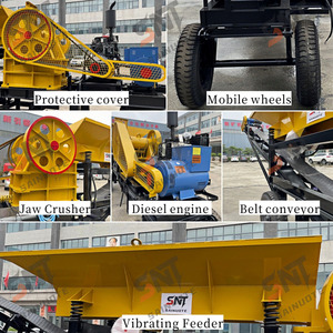 Máy nghiền hàm di động với Máy phát điện diesel thiết lập hệ thống nghiền hoàn chỉnh cho mỏ đá và khai thác mỏ - Product Image 3