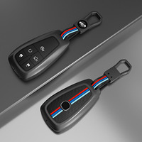 Housse de clé de voiture en alliage de zinc pour Changan CS35 Plus/CS55 Plus/CS75 Plus/Eado/UNI-T/UNI K/Oushang X5/X7 EV, clé intelligente à 4 boutons