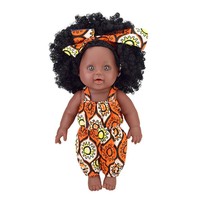 Magnifique Cadeau d'Anniversaire, Poupée Noire Artisanale Minutieusement Faite Main avec Cheveux Afro pour Filles et Collectionneurs