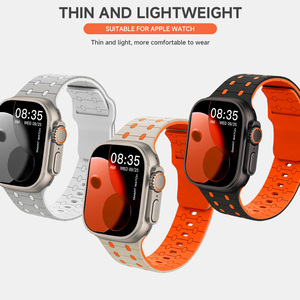 <span class=keywords><strong>Correa</strong></span> de Silicona para <span class=keywords><strong>Apple</strong></span> <span class=keywords><strong>Watch</strong></span>, Pulsera de 45mm, 41mm, 44mm, 49mm, 40mm, 38, 42mm, 46mm, Serie 1110, 9, 8, <span class=keywords><strong>7</strong></span>, 6, 5, 3 - Product Image 2
