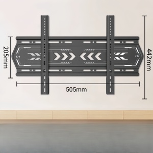 Supporto da Parete per <span class=keywords><strong>TV</strong></span> a Schermo Piatto con Montaggio Facile, Staffa <span class=keywords><strong>TV</strong></span> Orientabile a Movimento Completo - Product Image 4