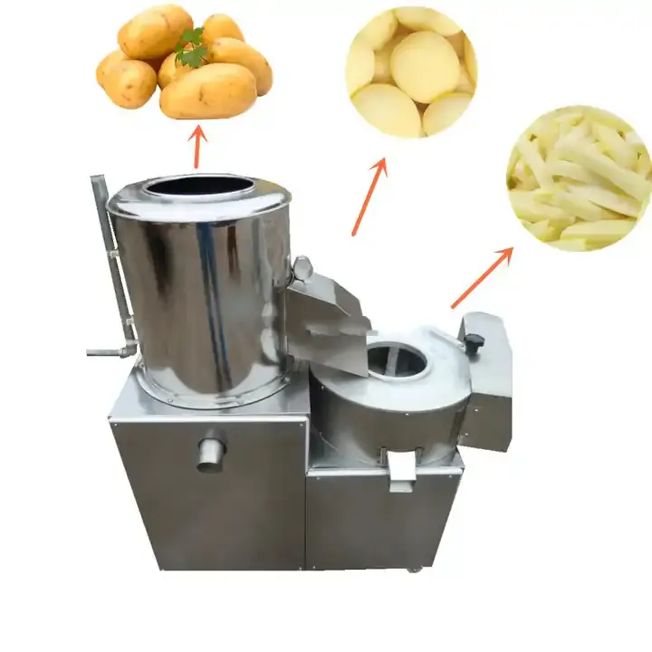 Lavatrice automatica per patate e pelapatate frutta e verdura lavaggio e sbucciatrice