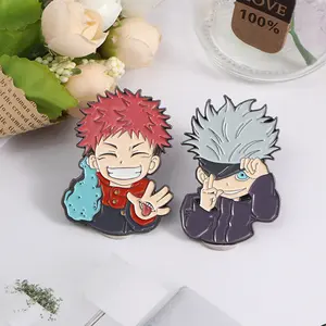 Bulk classical anime movie character accessories metal pin badges cute enamel lapel pin